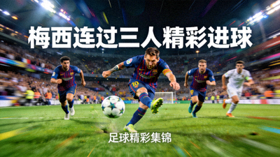 足球精彩集锦视频缩略图 - 梅西连过三人进球瞬间